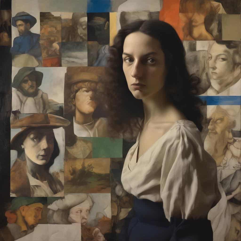 Από τις απαρχές έως τη νεωτερικότητα στην τέχνη, πορτρέτα και έργα τέχνης από ιστορικές περιόδους, αναδεικνύοντας την εξέλιξη της τέχνης από τις απαρχές μέχρι τη νεωτερικότητα.